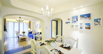地中海风格三居室餐厅楼梯装修效果图 558452807